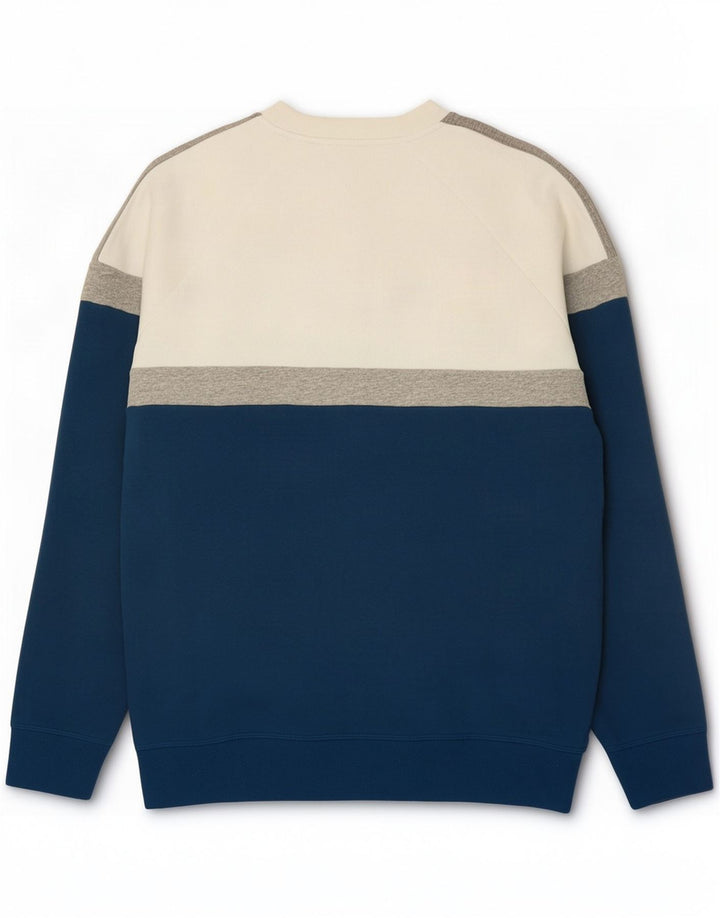 Adidas Sweatshirt Jumper til mænd Medium Blue Colourblock Bomuld