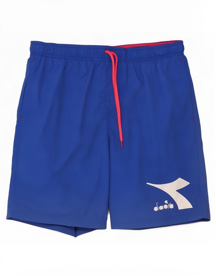Diadora Herre grafiske svømmeshorts mellemblå polyester
