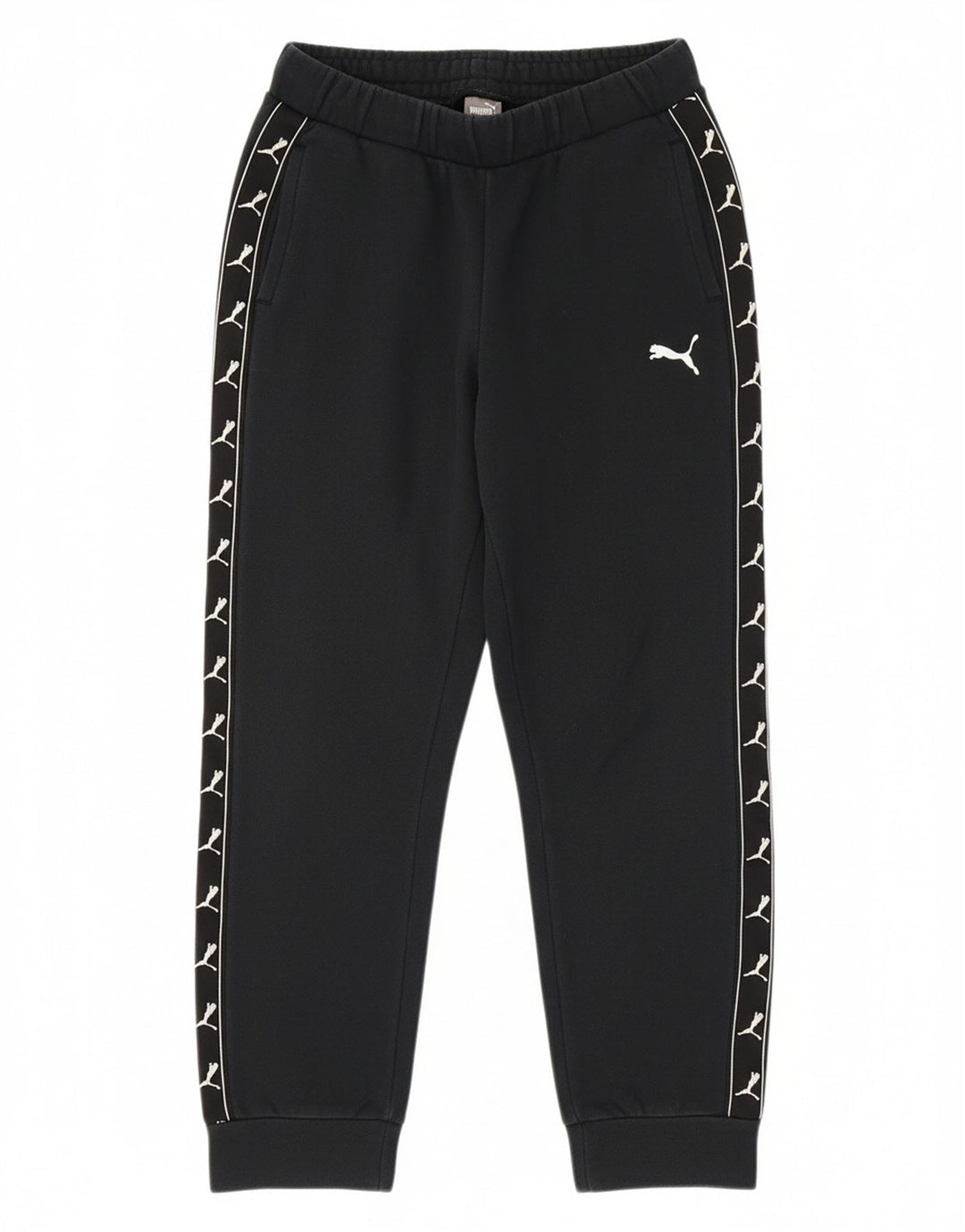 PUMA Boys Graphic Tracksuit Trousers Joggers 11-12 Years  Black
