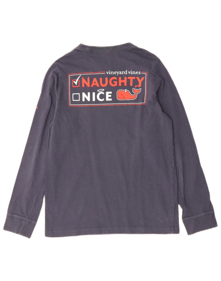 Vineyard Vines Drenge Grafisk Top Langærmet 11-12 År Lille Marineblå