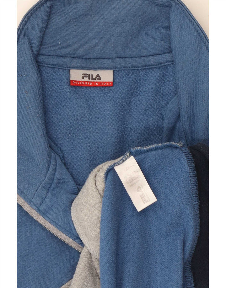 Fila Træningsdragt til mænd Topjakke XL Flerfarvet Colourblock Bomuld