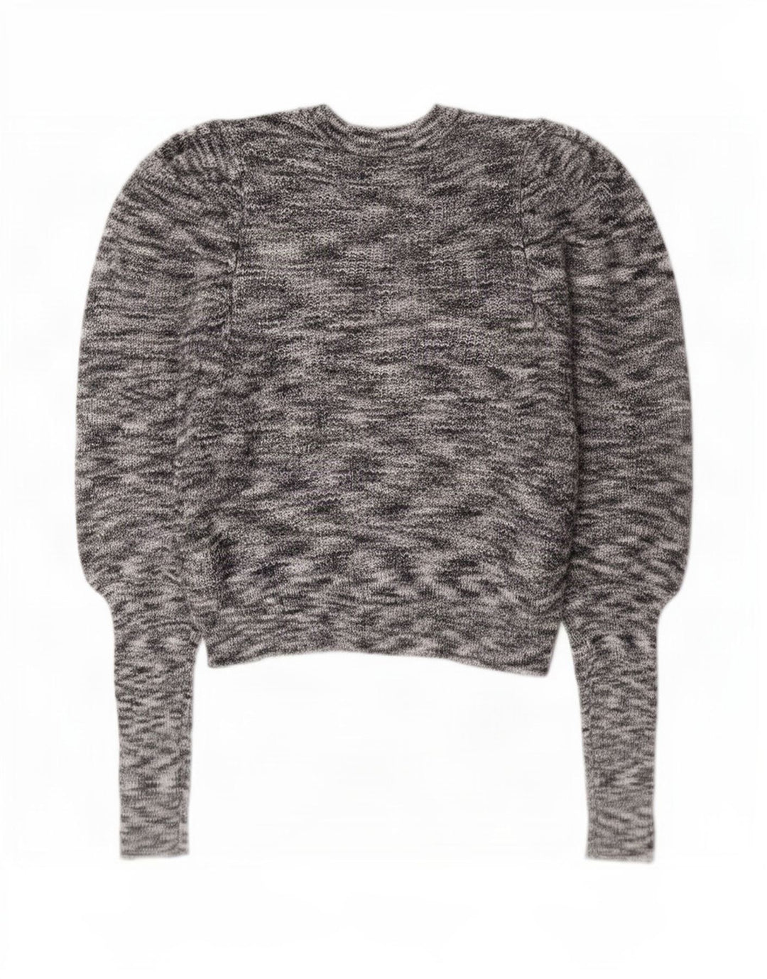 Ted Baker Dame Crop Boat Neck Jumper Sweater Størrelse 2 Small Grey Flecked