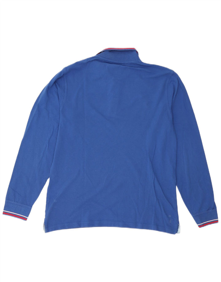 Kappa Langærmet Polo Shirt til mænd 2XL Blå Bomuld