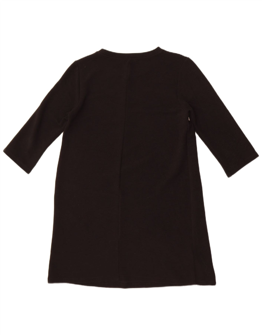 Zara Dame 3/4 ærmer Shift Dress UK 14 Large Black