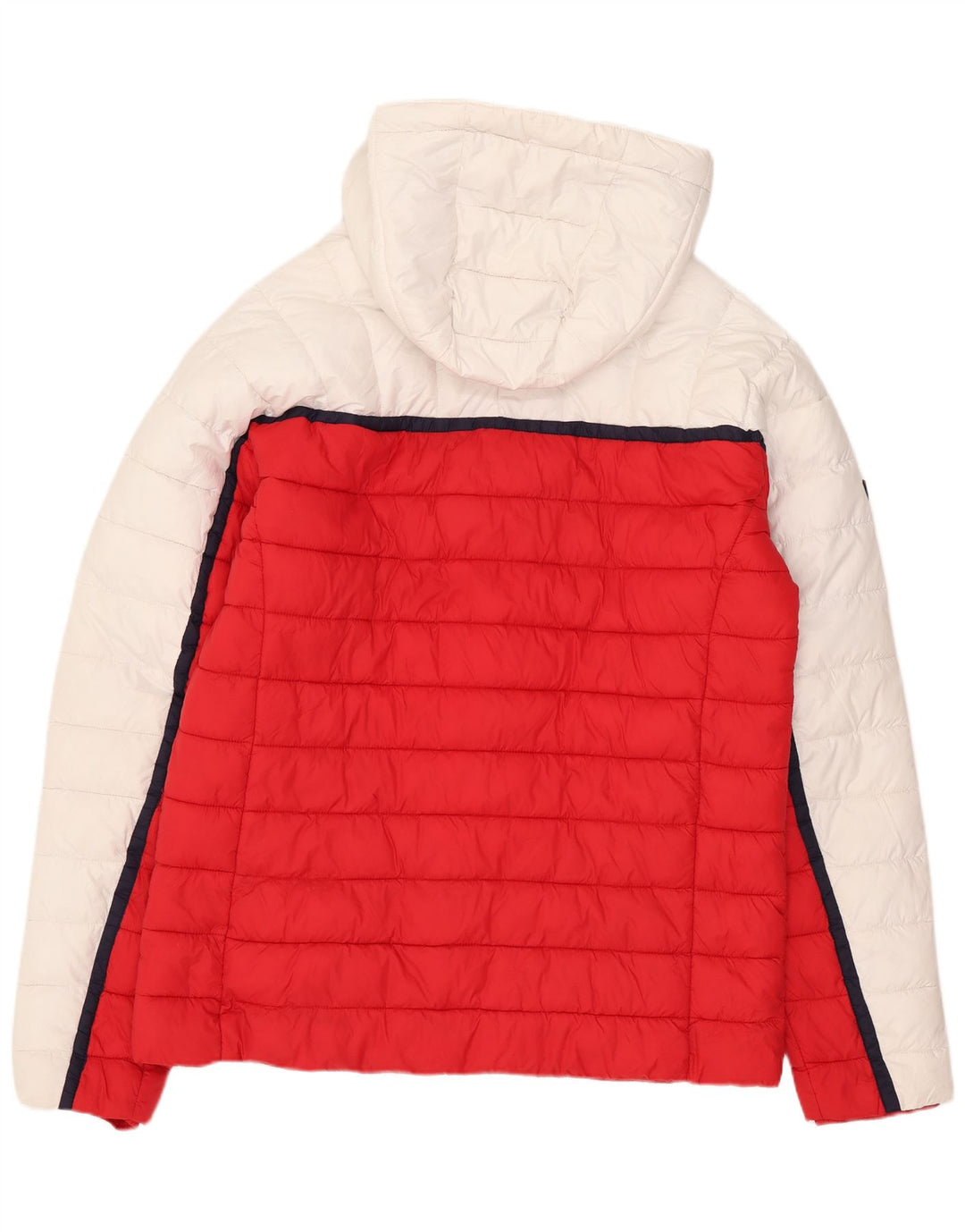 Superdry Polstret hættejakke til mænd UK 40 Large White Colourblock Polyester