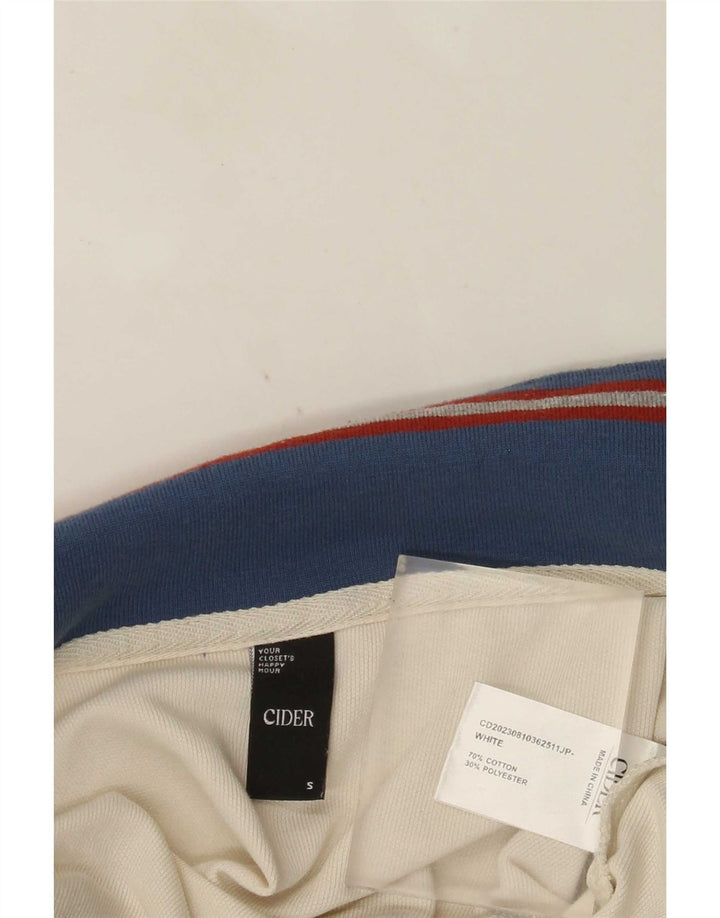 Cider Dame Jumpsuit UK 10 Small White Colourblock Bomuld