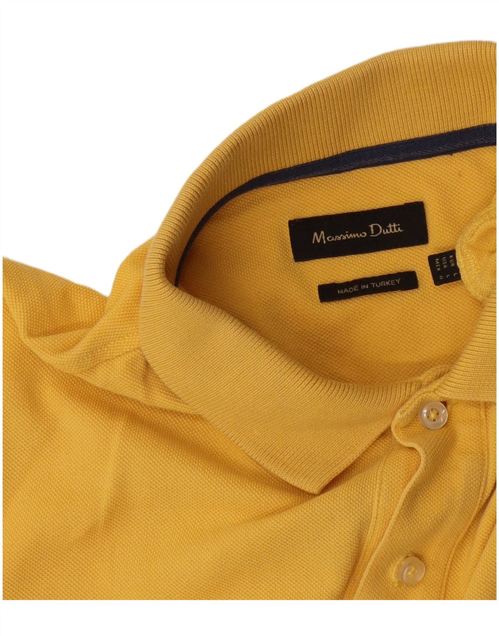 Massimo Dutti Herre Polo Shirt Stor Gul