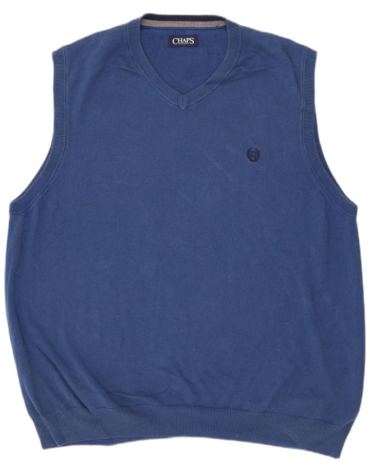 CHAPS Herrevest Tank Top XL Blå Bomuld