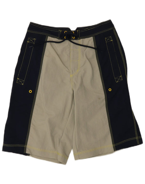 Adidas Grafiske svømmeshorts til drenge 13-14 år Navy Blue Colourblock