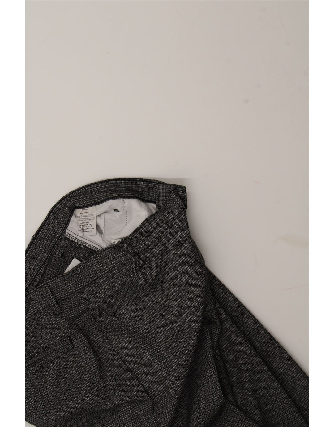 LEE Womens Straight Casual Trousers US 14 XL W36 L31 Grey Check Polyester Vintage Lee and Second-Hand Lee from Messina Hembry 