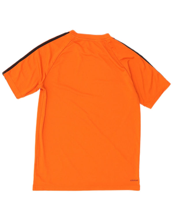 Adidas Boys Aeroready T-Shirt Top 13-14 år Orange Polyester