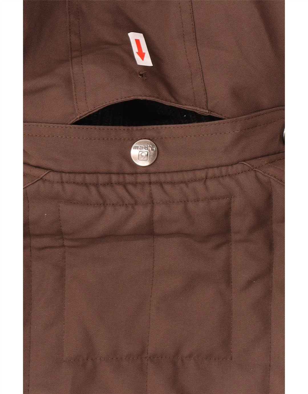 Vintage herre hættebombejakke UK 38 Medium Brown Colourblock Polyester