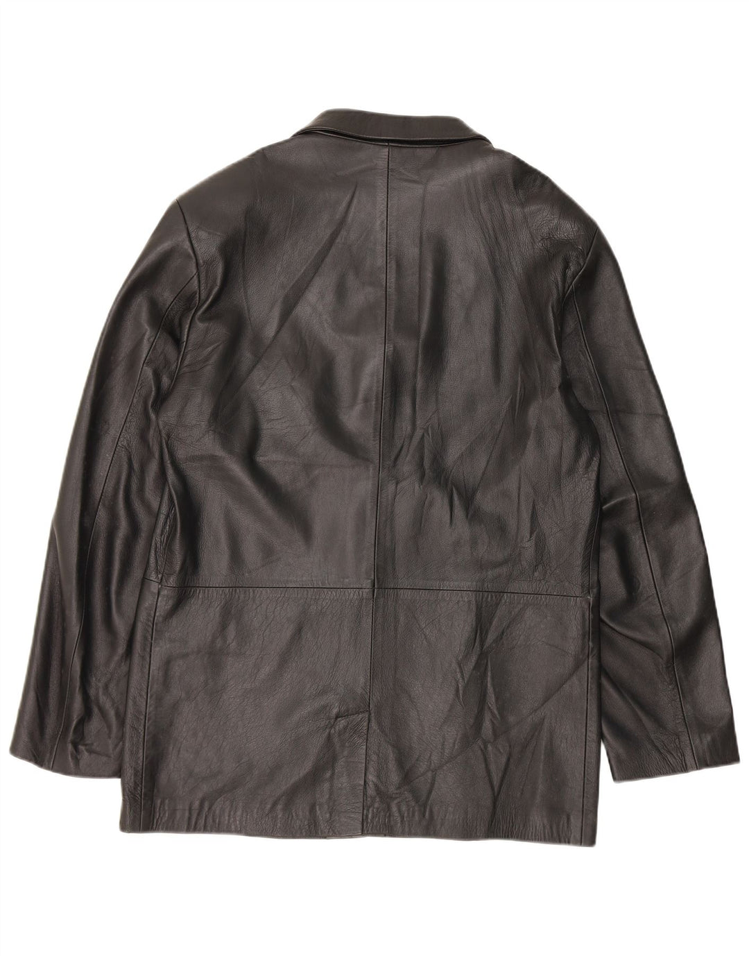 Vintage herre læderjakke IT 52 XL Sort