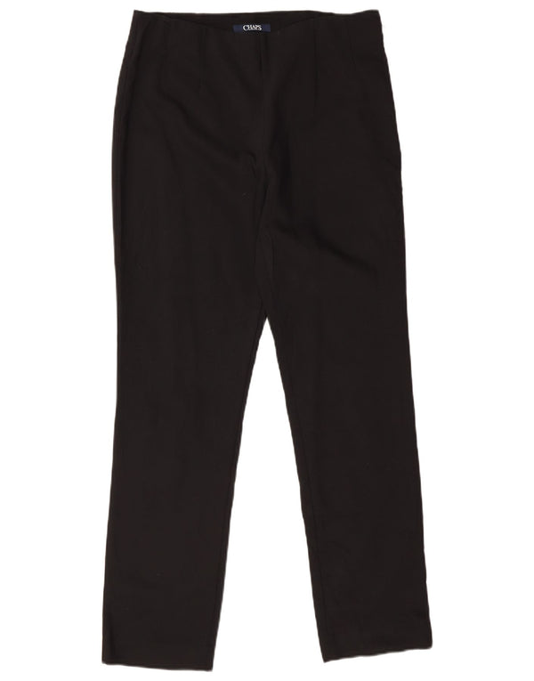 Chaps Dame Slim Casual Bukser US 12 Large W32 L29 Sort Bomuld