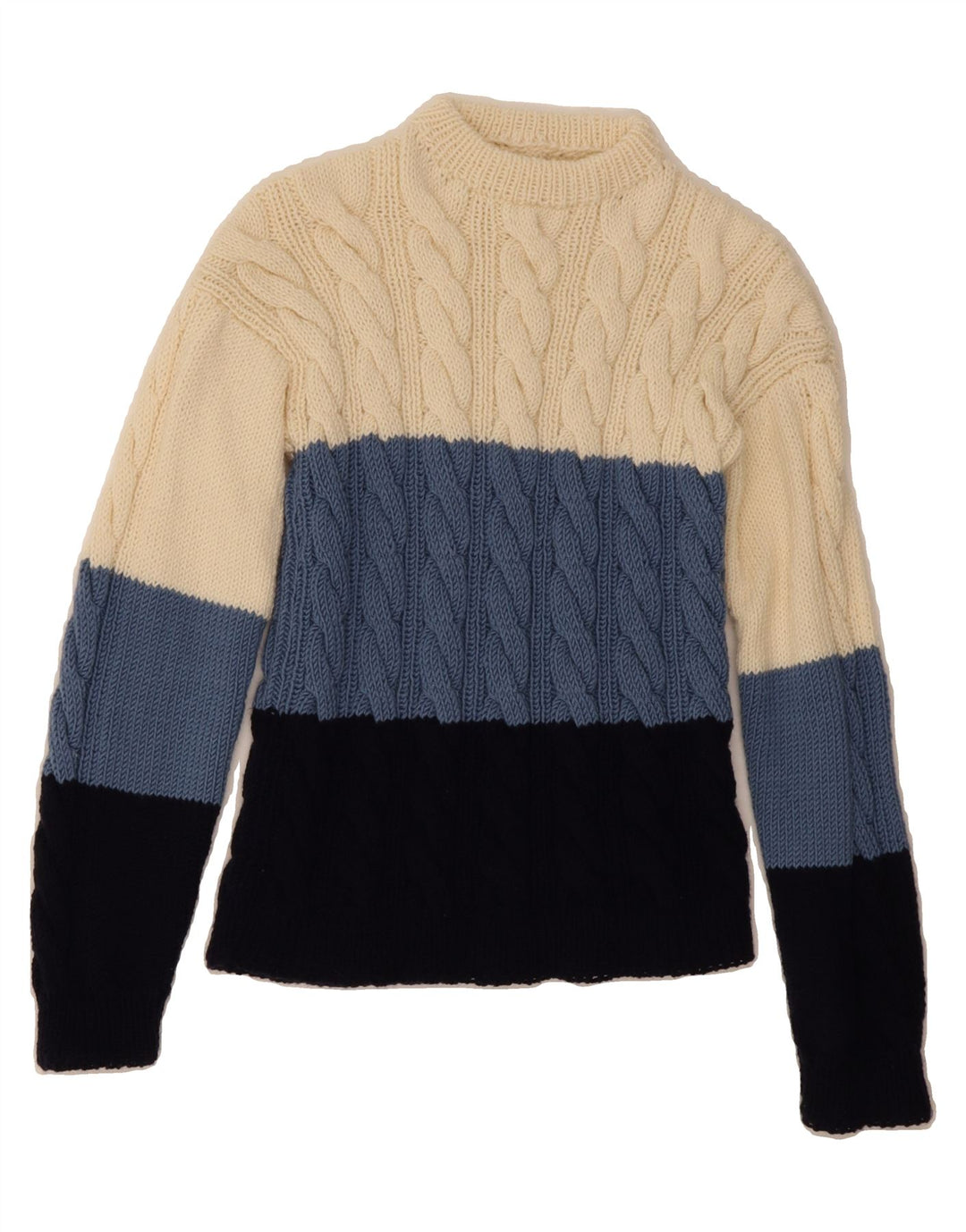 VINTAGE Womens Crew Neck Jumper Sweater UK 14 Large Multicoloured Vintage Vintage and Second-Hand Vintage from Messina Hembry 