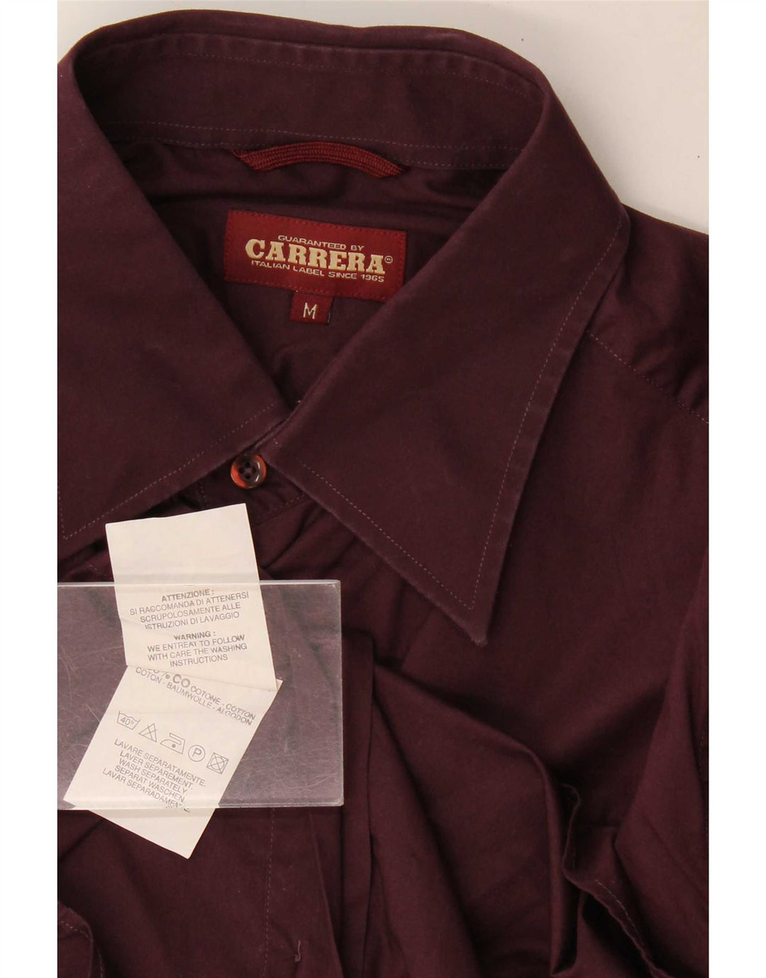 Carrera Herreskjorte Medium Bourgogne bomuld