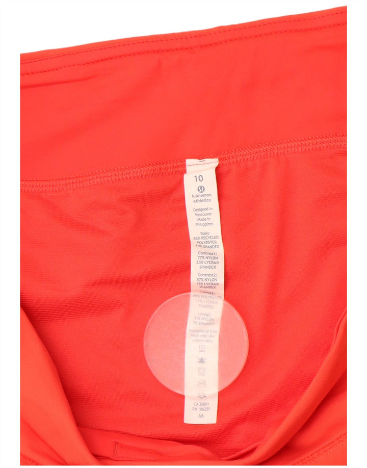 Lululemon Sportshorts til kvinder US 10 Large Orange Polyester
