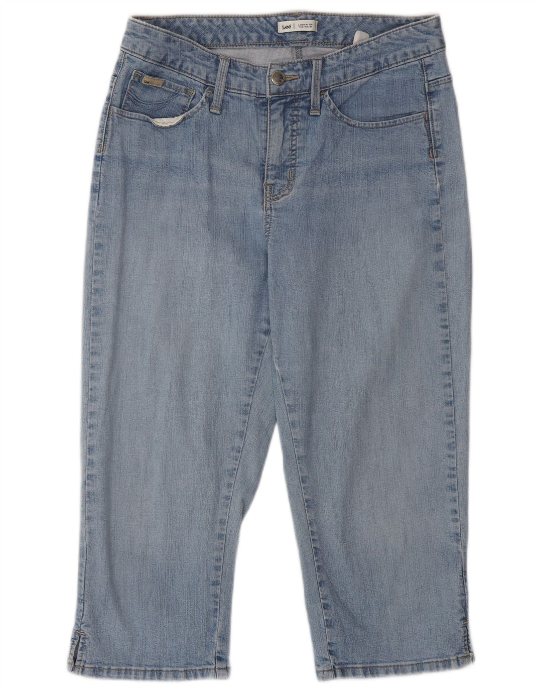 Lee Dame Lavtalje Capri Jeans W28 L20 Blå
