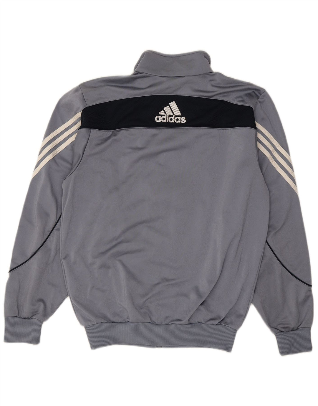 ADIDAS Grafisk træningsdragt topjakke til mænd UK 36/38 Lille grå farveblok