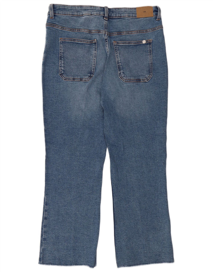 Zara Dame Straight Jeans EU 42 Large W32 L27 Blå