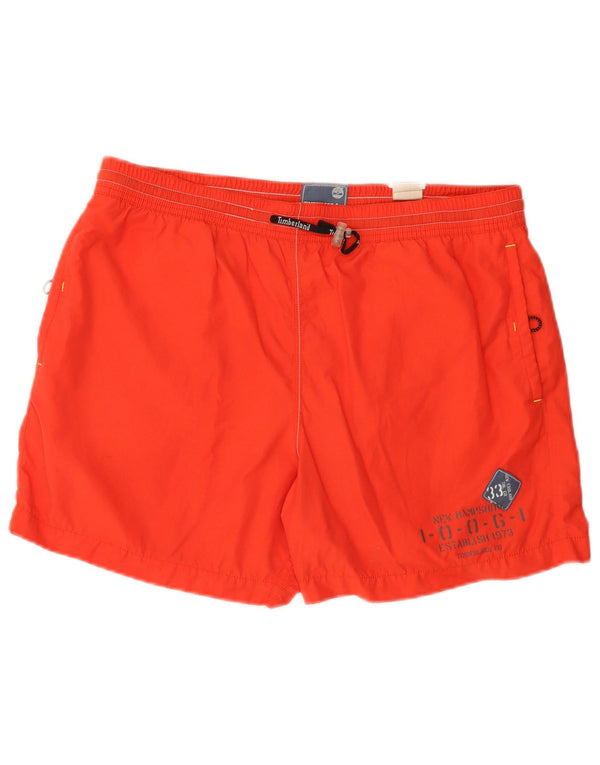 Timberland Herre grafiske svømmeshorts Large Orange