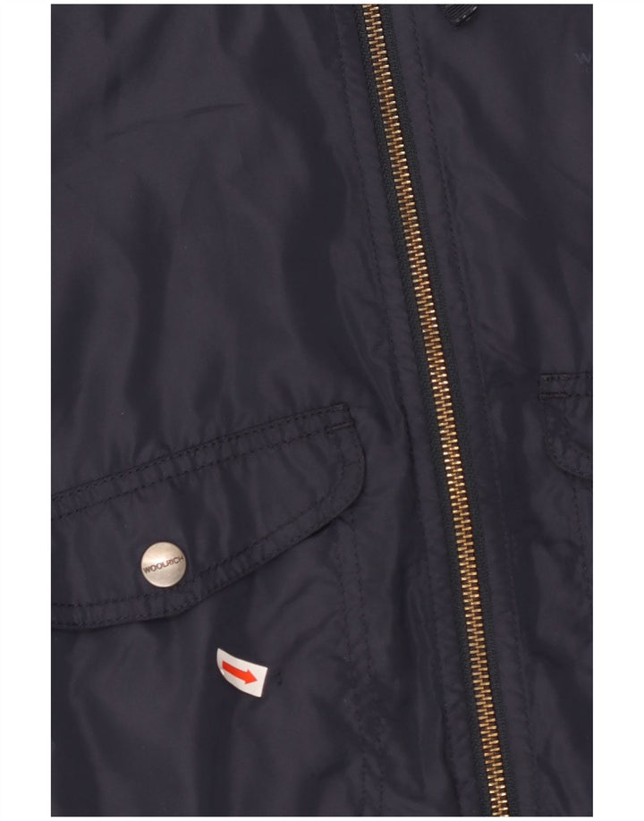 WOOLRICH Bomberjakke til drenge 5-6 år Navy Blue Colourblock
