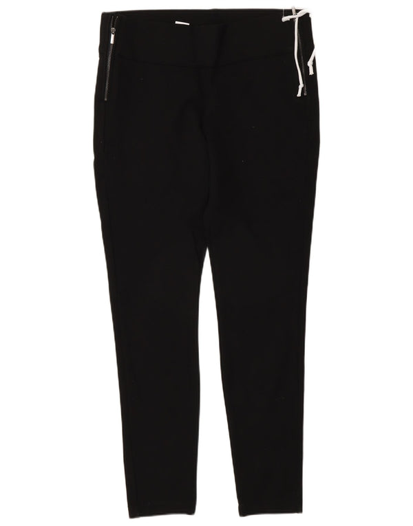 Zara Dame Skinny Trousers Large W30 L28 Sort Viscose