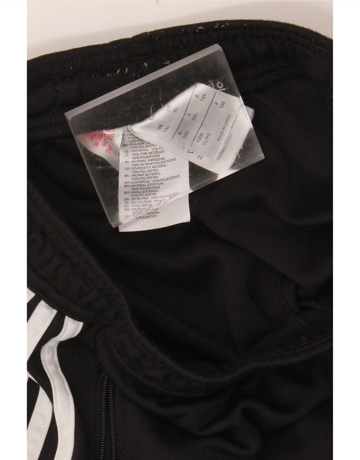 ADIDAS drenge Climacool træningsdragt bukser 13-14 år XL Sort Colourblock