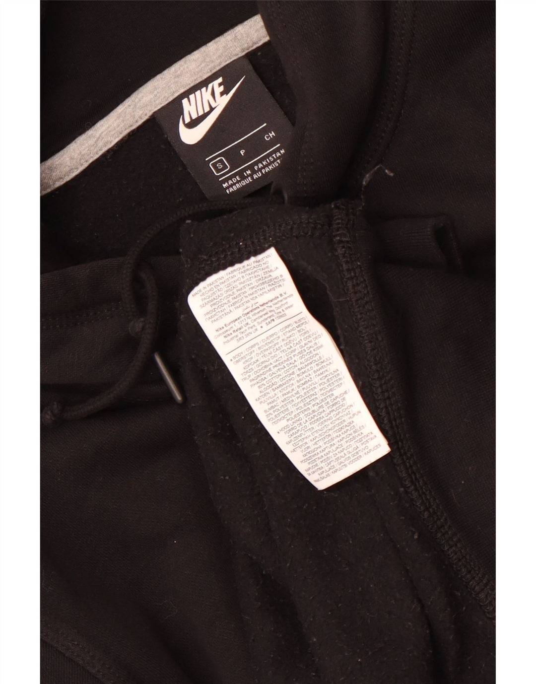 Nike hættetrøje til mænd, lille sort bomuld