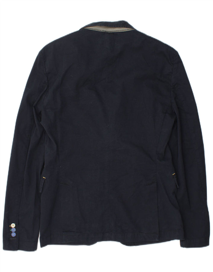 Zara Herre 2-knaps blazerjakke UK 38 Medium Navy Blue
