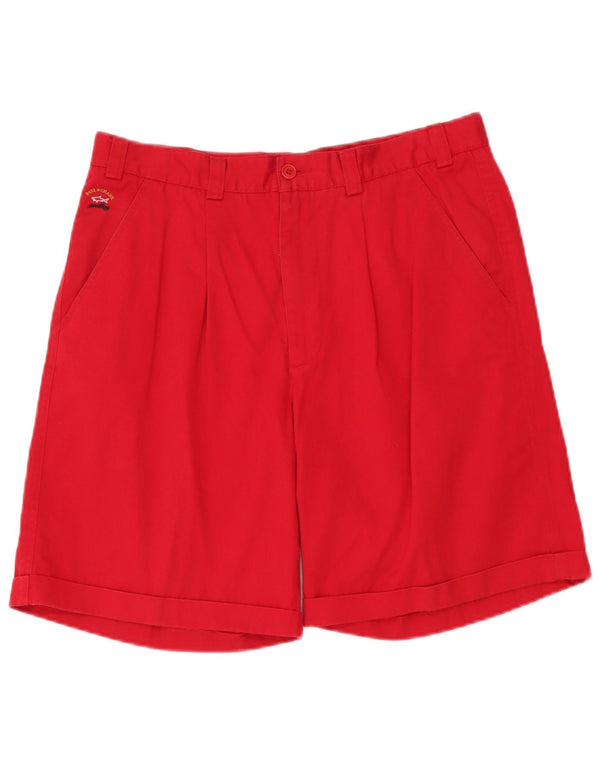 Paul & Shark Herre Yachting Chino Shorts IT 50 Large W34 Rød Bomuld