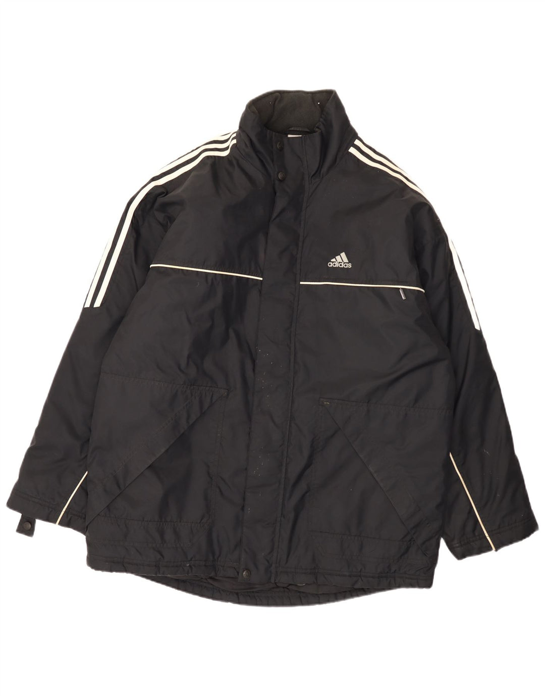 Adidas Herre Windbreaker Jacket UK 44/46 Large Black Polyamide