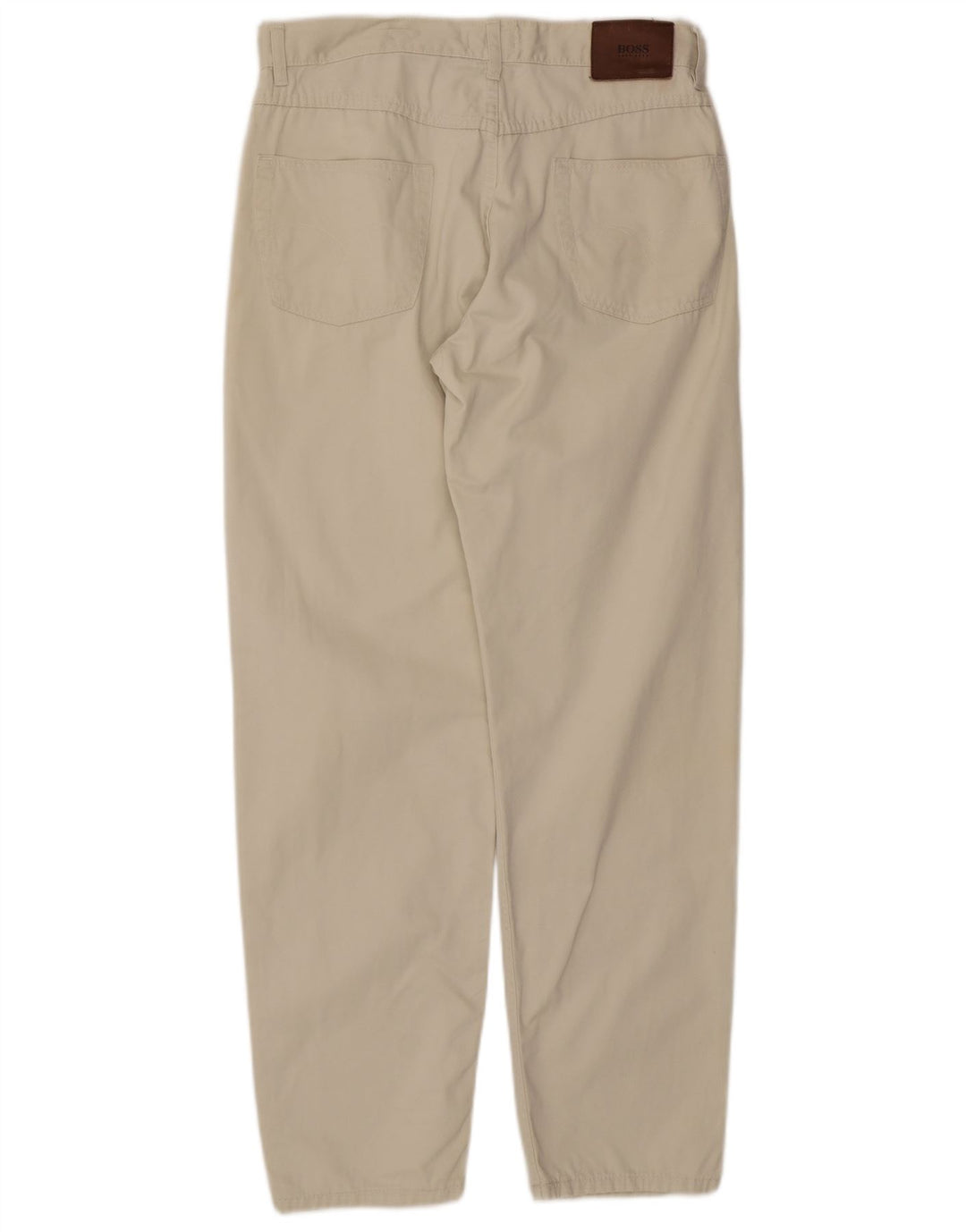 HUGO BOSS Herre Arkansas Tapered Jeans W34 L32 Hvid Bomuld