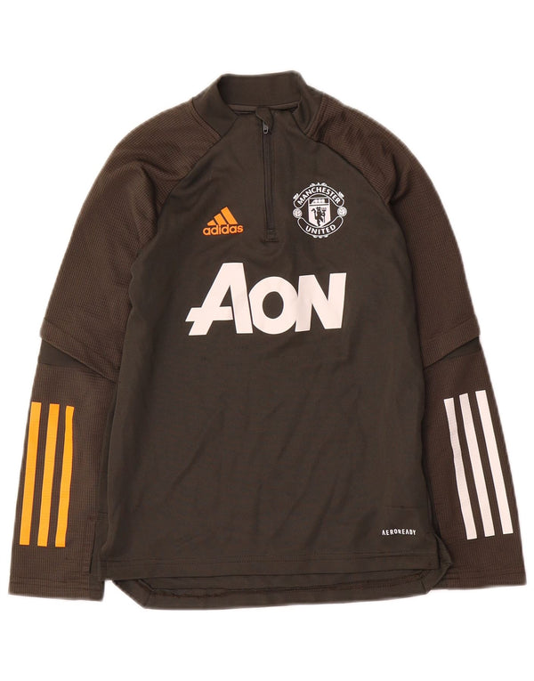 Adidas Boys Grafisk Pullover Træningsdragt Top 7-8 år Grøn