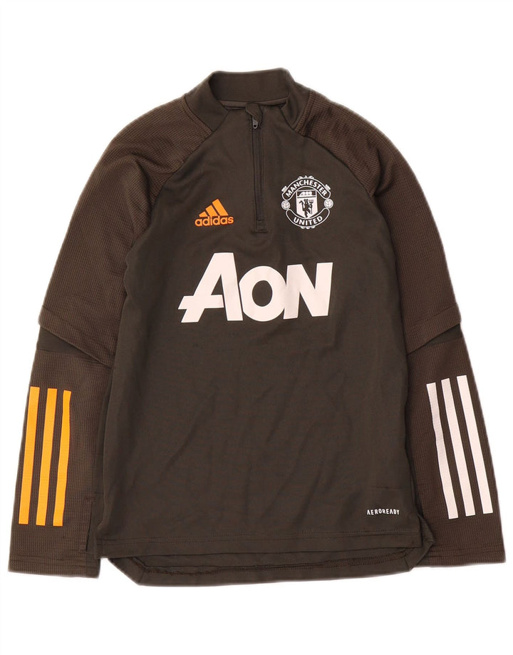 Adidas Boys Grafisk Pullover Træningsdragt Top 7-8 år Grøn