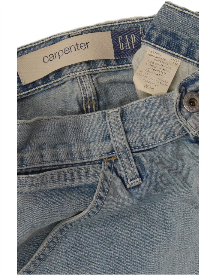 GAP Herre Carpenter Cargo Denim Shorts W28 Små blå bomuld