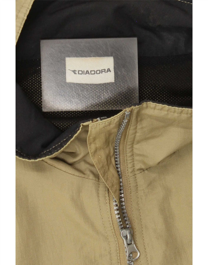 Diadora Regnjakke med hætte til mænd UK 44 2XL Khaki