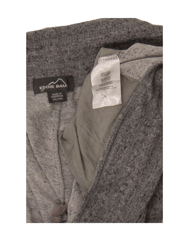 EDDIE BAUER Mens Sport Shorts 2XL Grey Flecked Cotton Vintage Eddie Bauer and Second-Hand Eddie Bauer from Messina Hembry 