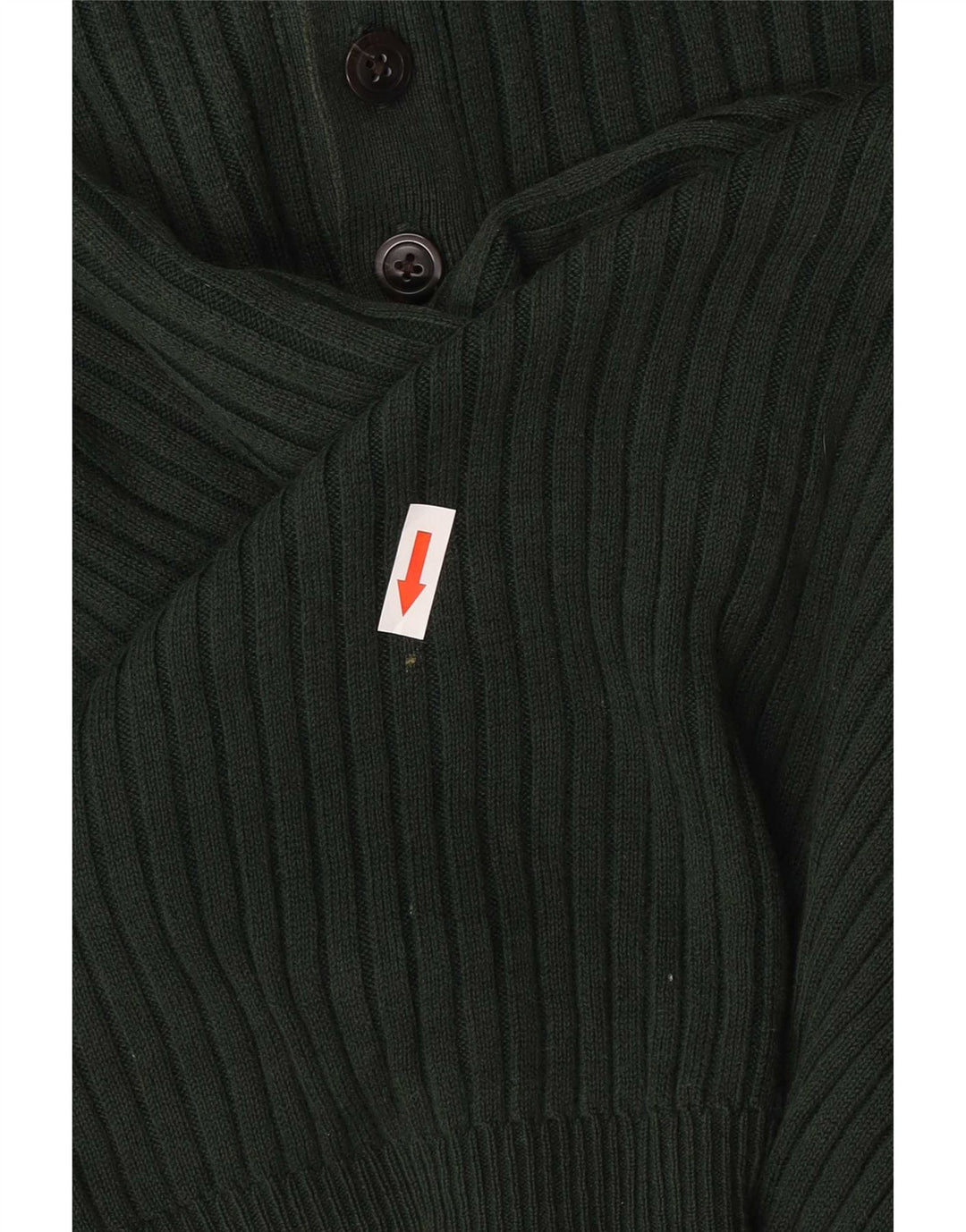 Nautica Herre Button Neck Jumper Sweater Stor Grøn Bomuld