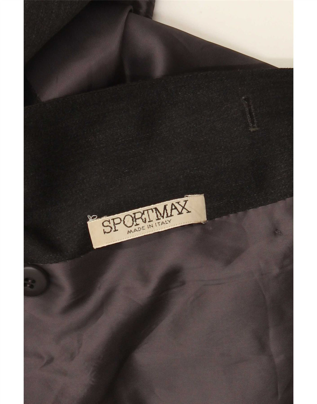 Sportmax Dame Dobbeltradet Frakke UK 14 Medium Grå