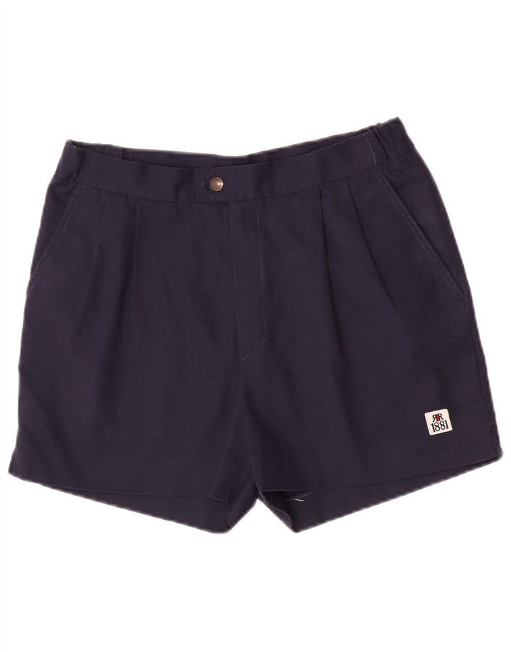 Cerruti 1881 Herre Pegged Chino Shorts IT 48 Medium W30 Navy Blue Polyester