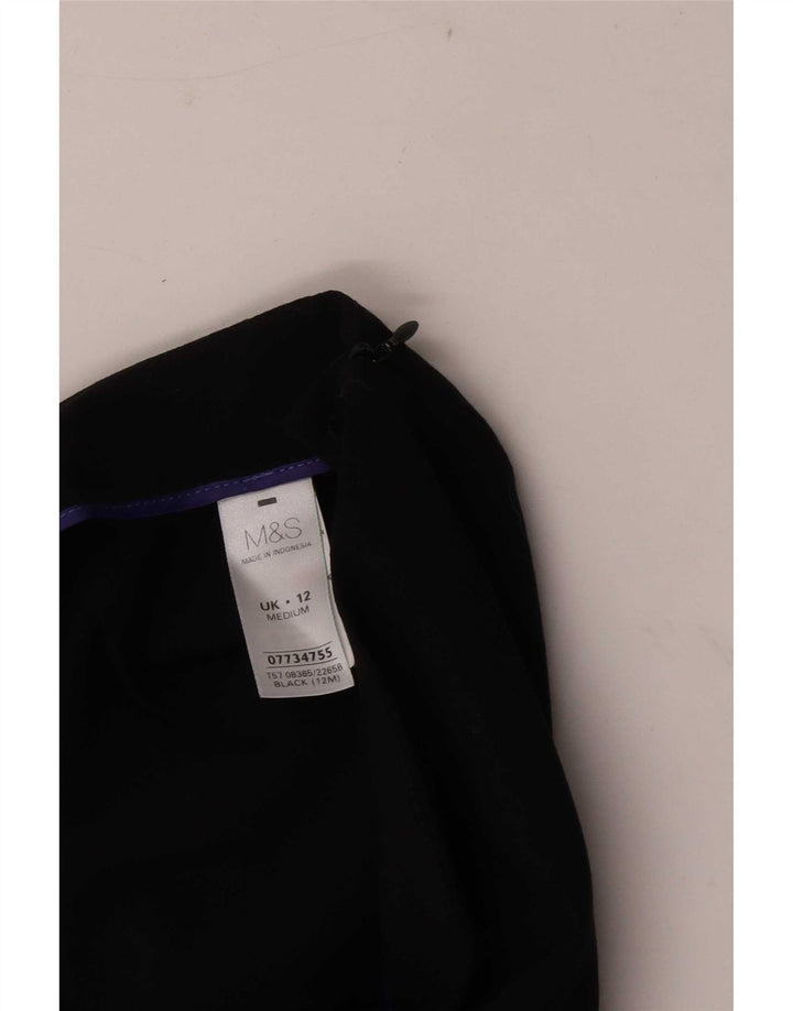 Marks & Spencer Dame Bootcut Suit Bukser UK 12 Medium W32 L30 Black