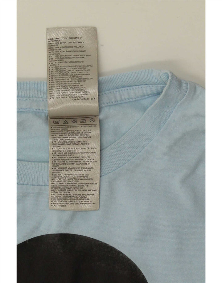 Nike Herre grafisk T-shirt Top Medium Blue Bomuld