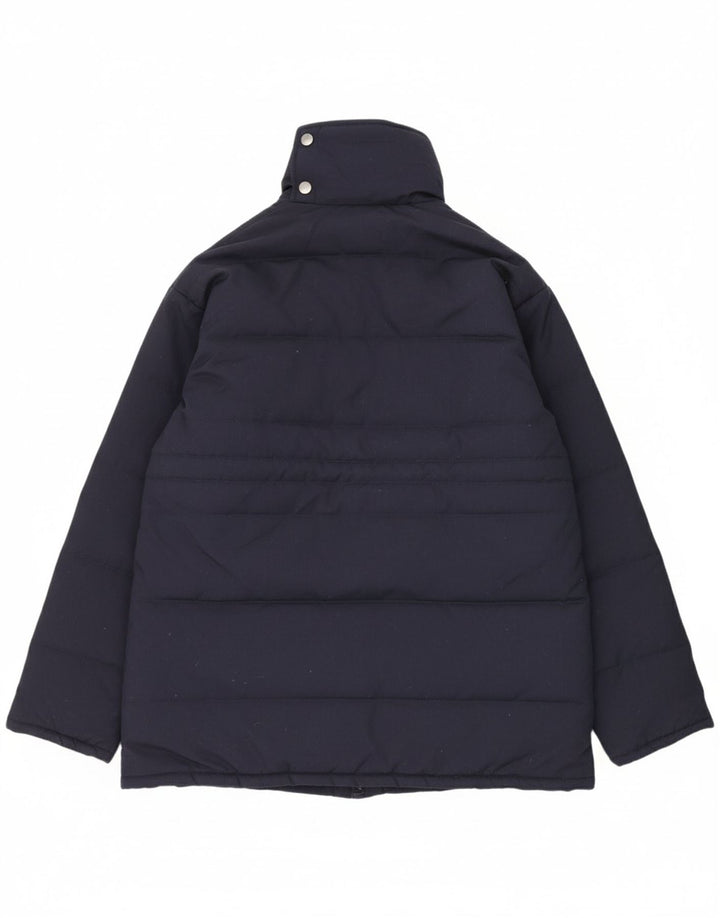 VINTAGE Mens Windbreaker Jacket UK 40 Large Navy Blue Polyester