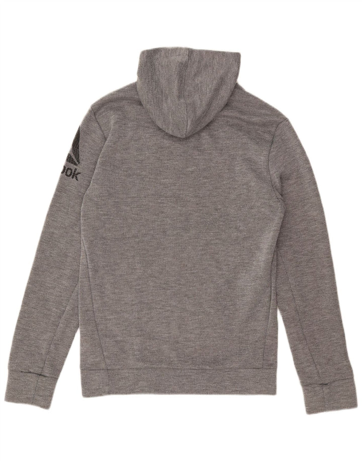 Reebok Grafisk hættetrøje til mænd XS Grå polyester