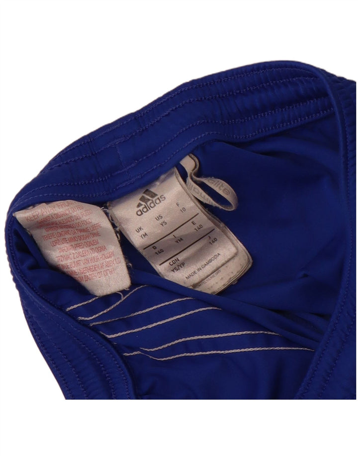 Adidas Boys Climalite Sportshorts 9-10 år Medium Blue Colourblock