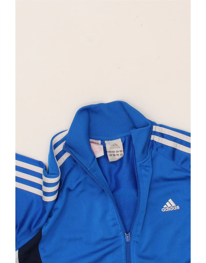 ADIDAS Boys Tracksuit Top Jacket 13-14 Years Large Blue Polyester Vintage Adidas and Second-Hand Adidas from Messina Hembry 