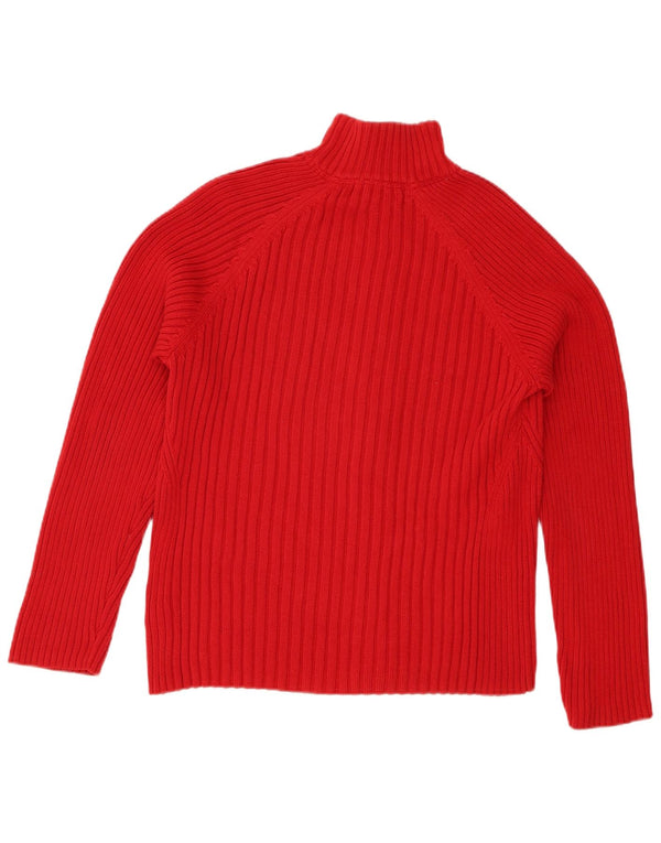Tommy Hilfiger Dame Cardigan Sweater UK 20 2XL Rød Bomuld