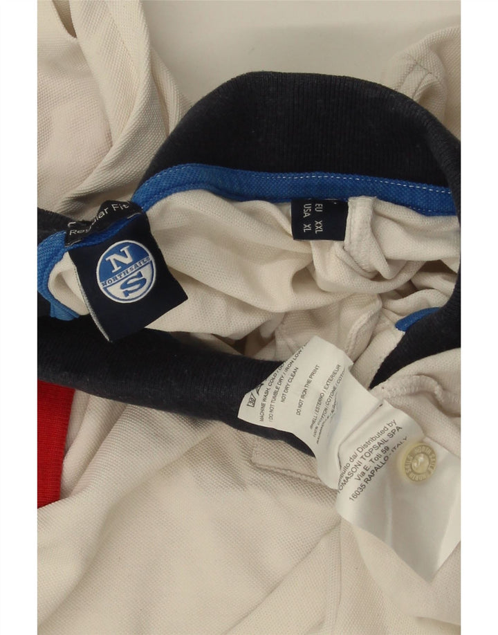 North Sails Herre Polo Shirt 2XL Off White Bomuld