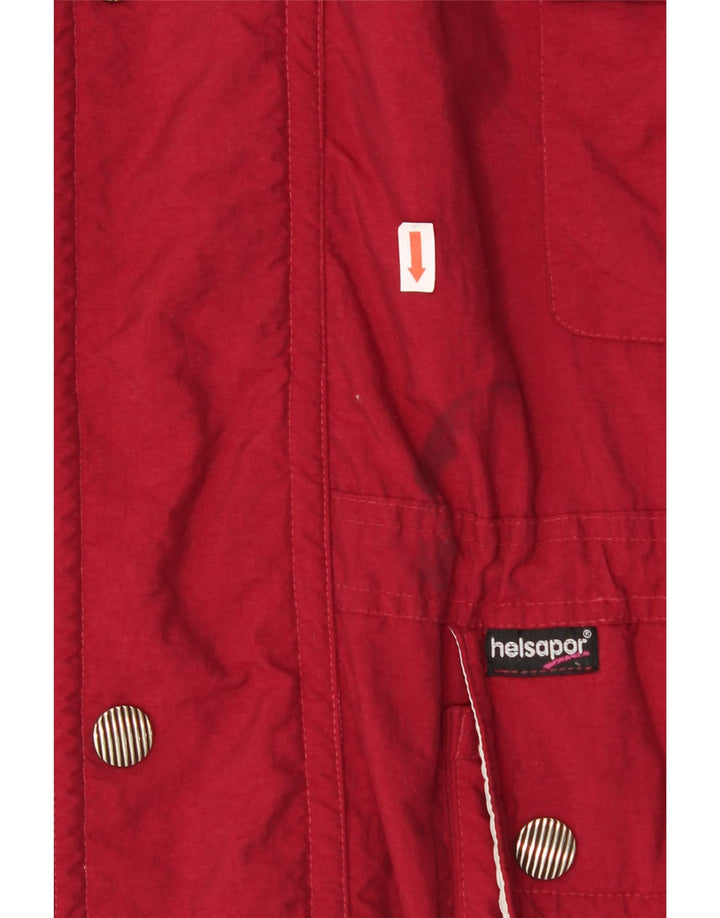 VINTAGE Womens Hooded Windbreaker Coat UK 20 2XL Red Polyamide Vintage Vintage and Second-Hand Vintage from Messina Hembry 